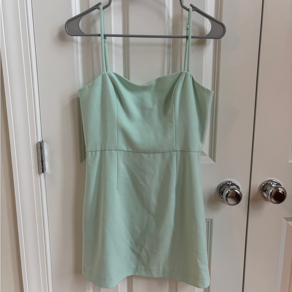 French Connection Light Green Mini Dress